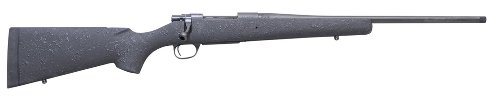 HOWA HHSSL308BLK 1500 SUPERLITE GEN2 FULL SIZE 308 WIN 3+1 20" BLACK THREADED BARREL, MATTE BLUE STEEL DRILLED & TAPPED RECEIVER, BLACK W/BLACK WEBBING HS PRECISION SYNTHETIC STOCK, RIGHT HAND