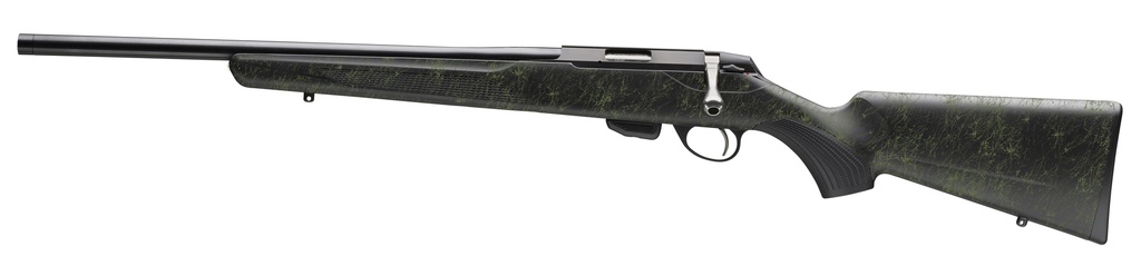 TIKKA JRT1XRT409SB T1X ROUGHTECH 17 HMR 10+1 16" BLUED THREADED BARREL, BLUED DRILLED & TAPPED RECEIVER, EMERALD ROUGHTECH SYNTHETIC STOCK, LEFT HAND