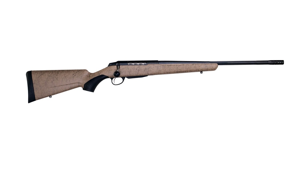 TIKKA JRTXRT320 T3X ROUGHTECH 30-06 SPRINGFIELD 3+1 24.30" BLACK FLUTED THREADED BARREL, BLACK STEEL DRILLED & TAPPED RECEIVER, TAN ROUGHTECH SYNTHETIC STOCK, RIGHT HAND