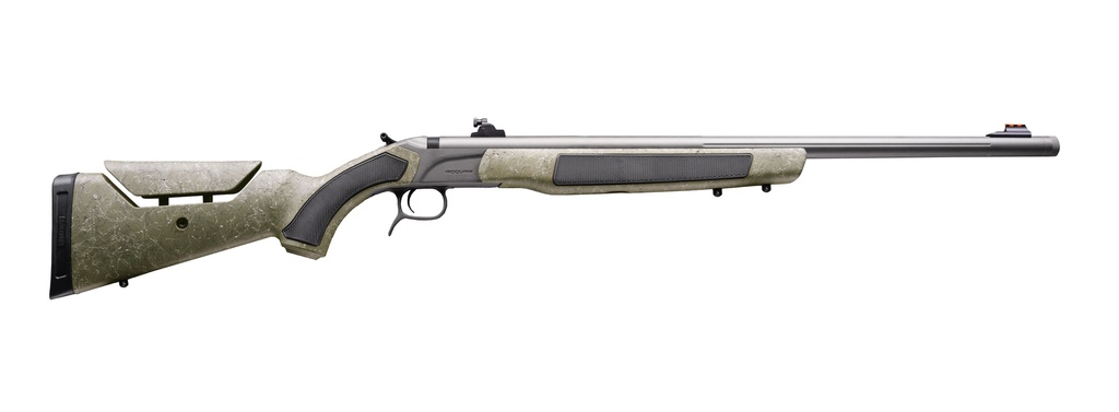 CVA PR3233N ACCURA MR-X 50 CAL VARIFLAME 26" TUNGSTEN CERAKOTE FLUTED THREADED BARREL, DRILLED & TAPPED RECEIVER, ADJUSTABLE BLACK/GRAY WEBBING SYNTHETIC STOCK