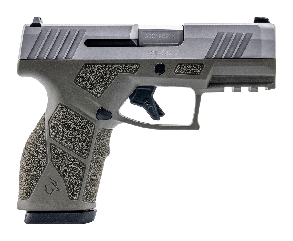 TAURUS 1-GX2939O GX2  9MM LUGER 13+1 3.37" MATTE STAINLESS STEEL BARREL, MATTE SERRATED STAINLESS STEEL SLIDE, OD GREEN POLYMER FRAME W/PICATINNY RAIL, POLYMER GRIP