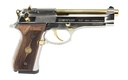 DERYA FIREARMS MELIK9.NG.TR MELIK  9MM LUGER 17+1 4.90" GOLD TIN STEEL BARREL, BLACK MELONITE SERRATED STEEL SLIDE,  BLACK ALUMINUM FRAME, BLACK POLYMER GRIP