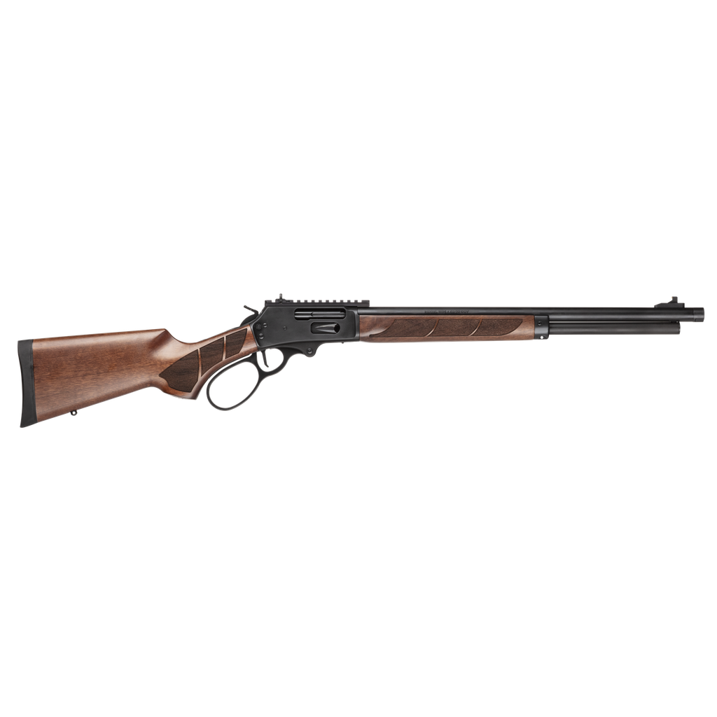 SMITH & WESSON 14384 1854  45-70 GOV 6+1 20" BLACK ARMORNITE THREADED BARREL, BLACK ARMORNITE PICATINNY RAIL RECEIVER W/PICATINNY RAIL, FIXED WALNUT W/TEXTURED GRIP PANELS STOCK, THREAD PROTECTOR