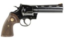 COLT MFG PYTHONBP5WTS PYTHON  357 MAG38 SPECIAL 6 SHOT 5" BLUED CARBON STEEL VENT RIB BARREL, CYLINDER & FRAME, WOOD GRIP, EXPOSED HAMMER