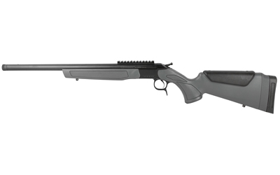 CVA CR4444 SCOUT  44 MAG 1RD 20" BLUED THREADED BARREL, BLUED PICATINNY RAIL RECEIVER, STEALTH GRAY FIXED SYNTHETIC STOCK