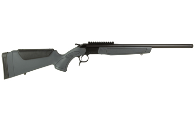 CVA CR4440 SCOUT  360 BUCKHAMMER 1RD 20" BLUED THREADED BARREL, BLUED PICATINNY RAIL RECEIVER, STEALTH GRAY FIXED SYNTHETIC STOCK