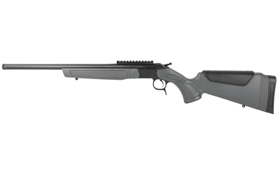 CVA CR4438 SCOUT  350 LEGEND 1RD 20" BLUED THREADED BARREL, BLUED PICATINNY RAIL RECEIVER, STEALTH GRAY FIXED SYNTHETIC STOCK