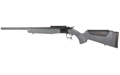 CVA CR4434 SCOUT  223 REM 1RD 20" BLUED THREADED BARREL, BLUED PICATINNY RAIL RECEIVER, FIXED STEALTH GRAY SYNTHETIC STOCK
