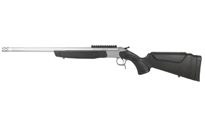 CVA CR4442S SCOUT TAKEDOWN 45-70 GOV 1RD 22" STAINLESS FLUTED THREADED BARREL, STAINLESS STEEL RECEIVER W/PICATINNY RAIL, ADJ COMB & LOP BLACK SYNTHETIC STOCK