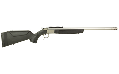 CVA CR4443S SCOUT TAKEDOWN 450 BUSHMASTER 1RD 22" STAINLESS FLUTED THREADED BARREL, STAINLESS STEEL RECEIVER W/PICATINNY RAIL, ADJ COMB & LOP BLACK SYNTHETIC STOCK