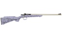 CRICKETT KSA2445 GEN2  YOUTH 22 LR 1RD 16.13" STAINLESS SINGLE SHOT BARREL, STAINLESS STEEL RECEIVER, PURPLE W/BLACK WEBBING FIXED SYNTHETIC STOCK
