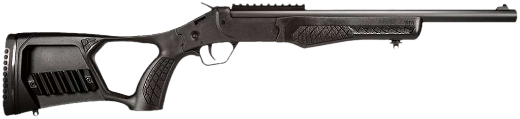 ROSSI SSPS45-BKFS SURVIVAL  45 COLT (LONG COLT)/410 BORE SINGLE SHOT 16" BLACK OXIDE ALLOY STEEL BARREL, BLACK PICATINNY RAIL POLYMER RECEIVER, THUMBHOLE W/SHELL HOLDER BLACK POLYMER STOCK