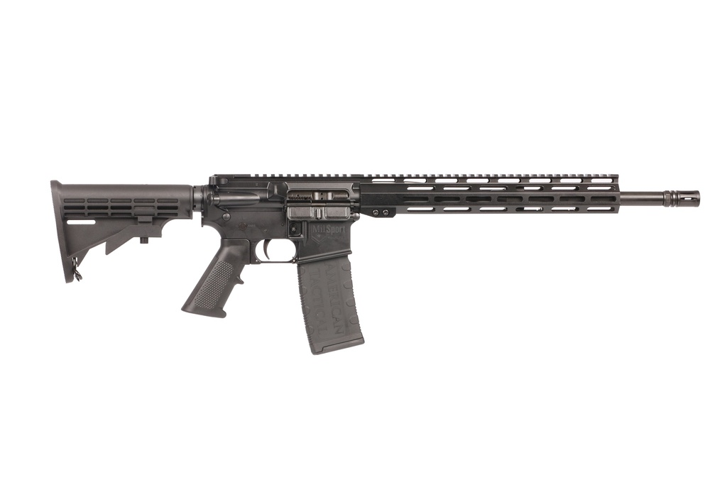 ATI ATIG15MS556ML13 MILSPORT  5.56X45MM 30+1 16" BLACK THREADED BARREL, MATTE BLACK PICATINNY RAIL RECEIVER, 13" M-LOK HANDGUARD, BLACK 6 POSITION ROGERS SUPER-STOC, BLACK POLYMER GRIP