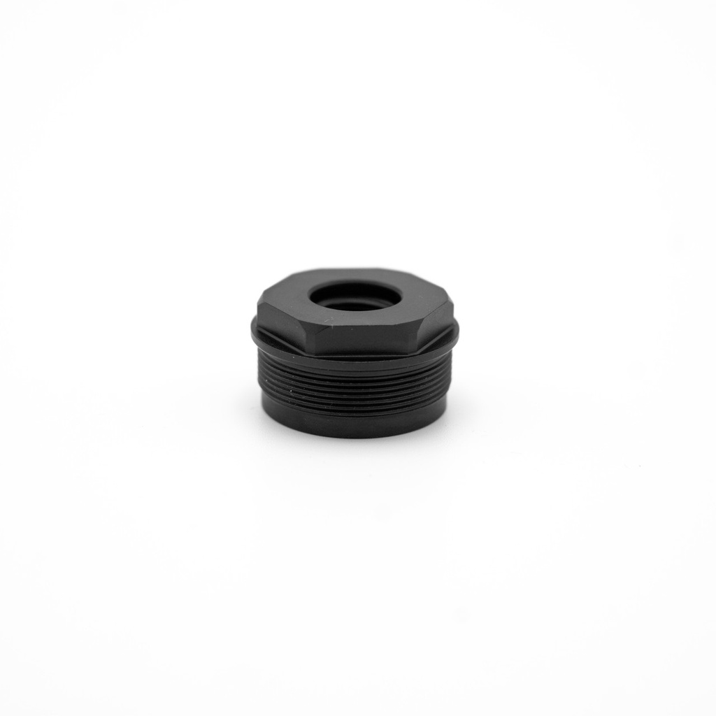 HUXWRX 1914 DIRECT THREAD ADAPTER  FITS 1/2"X28 STEEL BLACK NITRIDE
