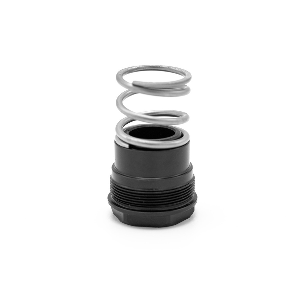 HUXWRX 1836  3-LUG ADAPTER 9MM FITS 1/2"X28 STEEL BLACK NITRIDE