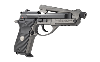 GIRSAN 390890 MC 14TX  380 ACP 13+1 4.90" TUNGSTEN CERAKOTE SPIRAL FLUTED THREADED TIP-UP BARREL, MATTE BLACK SERRATED STEEL SLIDE, TUNGSTEN CERAKOTE ALUMINUM FRAME W/PICATINNY RAIL, BLACK G10 GRIP