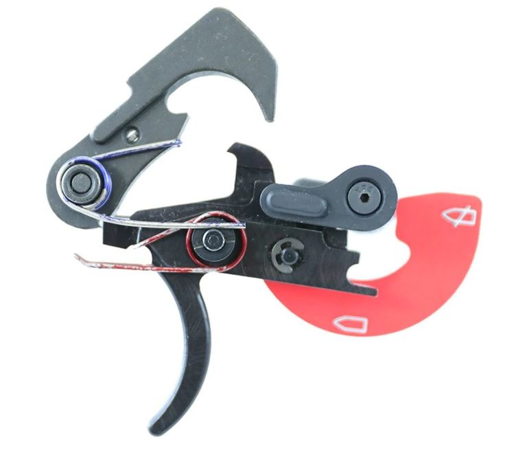 FRANKLIN ARMORY 0150000BLK BINARY  BLACK CURVED TRIGGER FITS B&T APC9 AMBIDEXTROUS