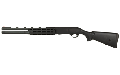 MAC 21000182 AGENCY TRADESMAN 2 12 GAUGE SEMI-AUTO 5+1 18.50" BLACK CHROMATE PORTED VENT RIB BARREL, BLACK ANODIZED PICATINNY RAIL RECEIVER, FIXED BLACK SYNTHETIC STOCK