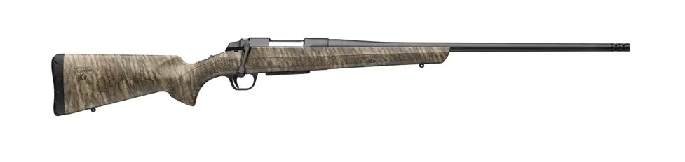 BROWNING 035841218 AB3  308 WIN 4+1 22" MATTE BLUED THREADED SPORTER BARREL, MATTE BLUED DRILLED & TAPPED STEEL RECEIVER, FIXED W/TEXTURED GRIP PANELS MOSSY OAK BOTTOMLAND COMPOSITE STOCK