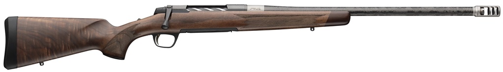 BROWNING 036090298 X-BOLT 2 MEDALLION 7MM PRC 3+1 24" CARBON FIBER WRAPPED THREADED BARREL, MATTE BLUED DRILLED & TAPPED STEEL RECEIVER, FIXED GRADE V/VI WALNUT STOCK, RECOIL HAWG MUZZLE BRAKE