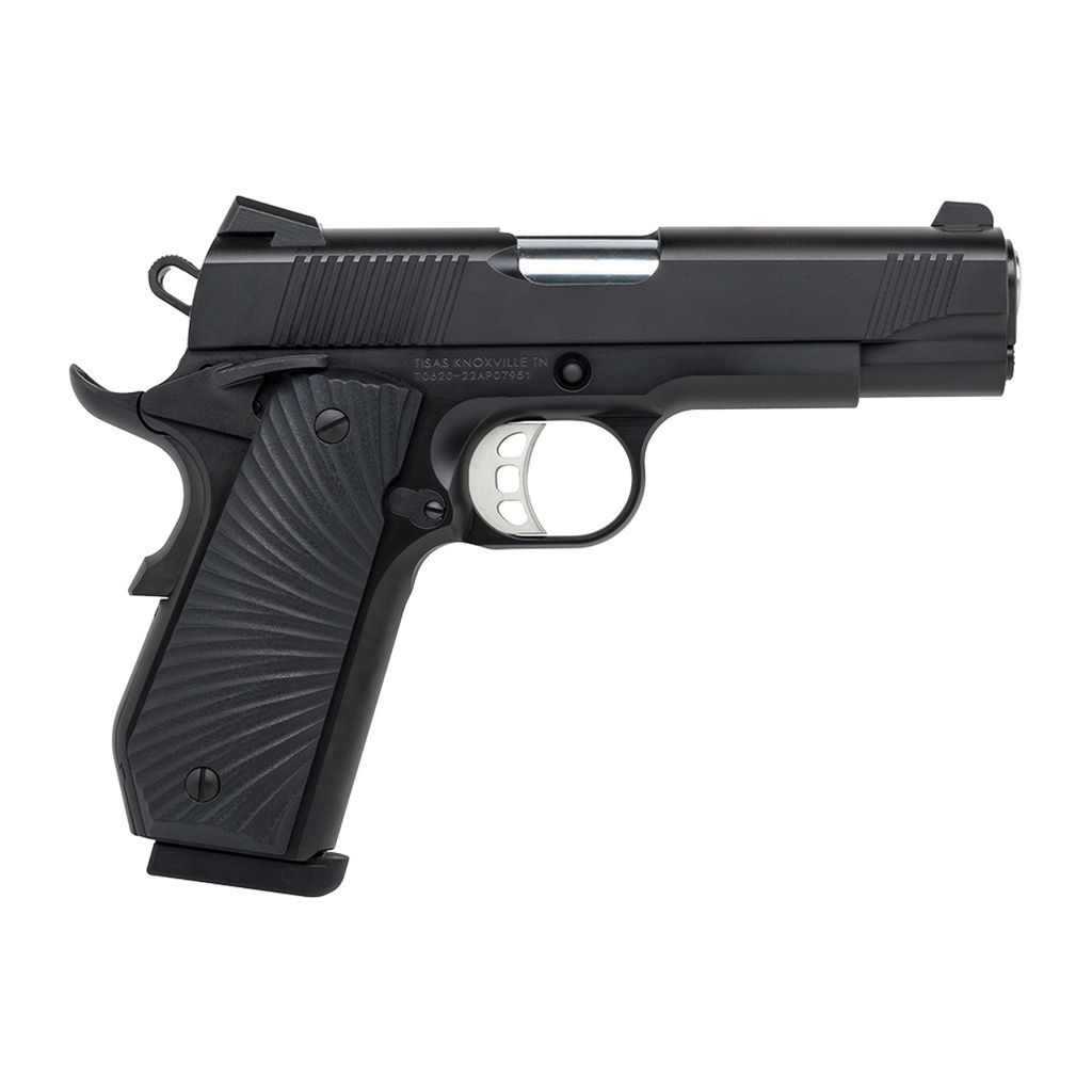 SDS IMPORTS 10100102 1911 DEVIL RAY CARRY 45 ACP 8+1 4.25" STAINLESS STEEL BARREL, BLACK CERAKOTE SERRATED STEEL SLIDE, BLACK CERAKOTE STEEL FRAME W/BEAVERTAIL, BLACK SUNBURST G10 GRIPS