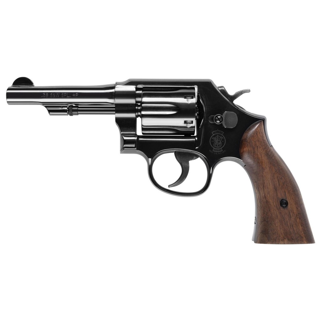 SMITH & WESSON 14074 MODEL 10  K-FRAME 38 S&W SPL+P 6 SHOT 4" BLUED CARBON STEEL BARREL, CYLINDER & FRAME W/REAR SIGHT INTEGRAL SLOT, TYLER GUN WORKS WALNUT GRIP, NO SAFETY