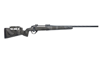 SEEKINS PRECISION 0011710263-F HAVAK PH3 7MM PRC 22" BLACK FLUTED THREADED BARREL, BLACK PICATINNY RAIL STEEL RECEIVER, ADJ CHEEK RISER MOUNTAIN SHADOW SYNTHETIC STOCK