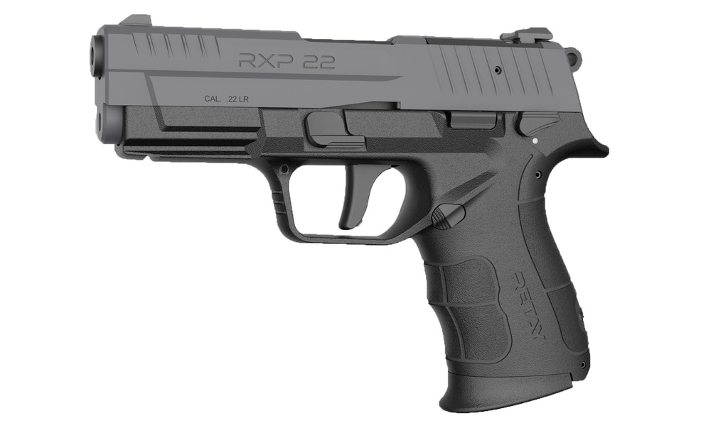 RETAY USA RXP22BLK10TH RXP  22 LR 10+1 4" BLACK THREADED BARREL, BLACK CERAKOTE RMR/RMSC OPTIC READY/SERRATED SLIDE & POLYMER FRAME W/ACCESSORY RAIL, TEXTURED GRIP