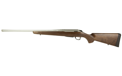TIKKA JRTXA77022MT T3X HUNTER FULL SIZE 7MM REM 3+1 22.40" MATTE STAINLESS FLUTED THREADED BARREL, MATTE DRILLED & TAPPED STAINLESS STEEL RECEIVER, FIXED OILED WALNUT WOOD STOCK, RIGHT HAND