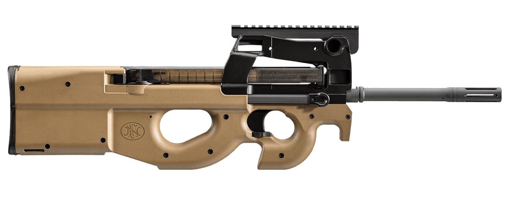 FN 3848950501 PS90  5.7X28MM 50+1 16.04" BLACK STEEL BARREL, FLAT DARK EARTH PICATINNY RAIL ALUMINUM ALLOY RECEIVER, BULLPUP W/THUMBHOLE FLAT DARK EARTH SYNTHETIC STOCK, AMBIDEXTROUS
