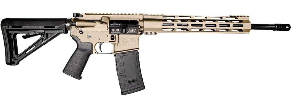 DIAMONDBACK DB1718B062 DB15  300 AAC BLACKOUT 30+1 16" BLACK NITRIDE THREADED BARREL, FLAT DARK EARTH CERAKOTE ALUMINUM/CARBON RECEIVER W/PICATINNY RAIL RECEIVER, M-LOK HANDGUARD, MAGPUL MOE GRIP