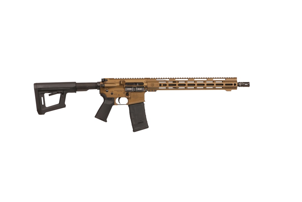 DIAMONDBACK DB1718B042 DB15  300 BLACKOUT 30+1 BURNT BRONZE CERAKOTE PICATINNY RAIL ALUMINUM RECEIVER, BLACK SYNTHETIC STOCK
