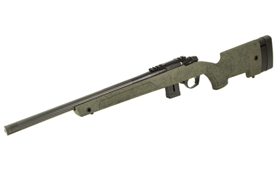 BERGARA RIFLES BMR010 BMR-X CARBON FIBER 22 WMR 10+1 18" CARBON FIBER THREADED BARREL, BLACK CERAKOTE PICATINNY RAIL STEEL RECEIVER, ADJ LOP BLACK W/GREEN WEBBING SYNTHETIC STOCK