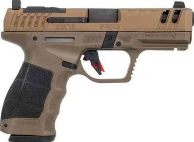 SAR USA SAR9CG3BR SAR9 C GEN3 COMPACT FRAME 9MM LUGER 15+1 4" BLACK STEEL BARREL, BRONZE STEEL OPTIC READY/PORTED/SERRATED SLIDE, BRONZE POLYMER FRAME W/PICATINNY RAIL, INTERCHANGEABLE BACKSTRAP GRIP