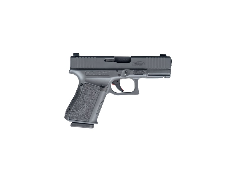 TRISTAR 85764 APOC  9MM LUGER 15+1 4.02" BLACK STEEL BARREL, SNIPER GRAY CERAKOTE SERRATED STEEL SLIDE & POLYMER FRAME W/ACCESSORY RAIL, TEXTURED GRIP