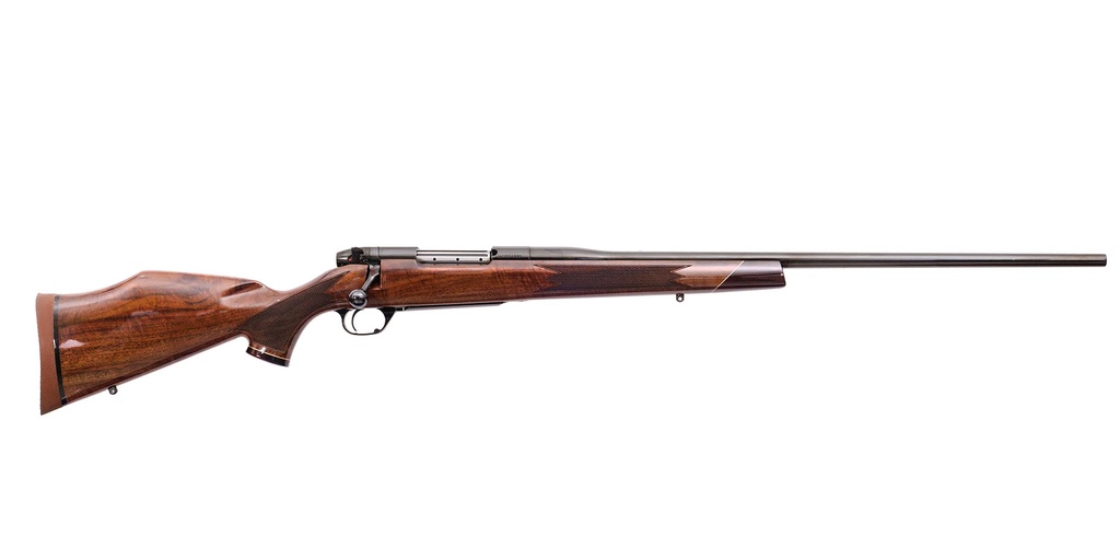 WEATHERBY MDX01N270WR6O MARK V DELUXE FULL SIZE 270 WTHBY MAG 3+1 26" HIGH GLOSS FLUTED BARREL, HIGH GLOSS BLUED STEEL DRILLED & TAPPED RECEIVER, GLOSS WALNUT MONTE CARLO STOCK, RIGHT HAND