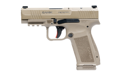 CANIK HG7883DN METE MC9LS SUB-COMPACT FRAME 9MM LUGER 17+1 3.64" BLACK STEEL BARREL FLAT DARK EARTH SERRATED STEEL SLIDE, FLAT DARK EARTH POLYMER FRAME W/PICATINNY RAIL, INTERCHANGEABLE BACKSTRAP GRIP