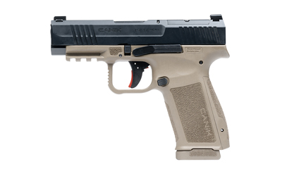 CANIK HG7883BDN METE MC9LS SUB-COMPACT FRAME 9MM LUGER 17+1 3.64" BLACK STEEL BARREL, BLACK NITRIDE SERRATED STEEL SLIDE, FLAT DARK EARTH POLYMER FRAME W/PICATINNY RAIL, INTERCHANGEABLE BACKSTRAP GRIP