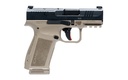 CANIK HG7882BDN METE MC9L SUB-COMPACT FRAME 9MM LUGER 17+1 3.18" BLACK STEEL BARREL, BLACK NITRIDE SERRATED STEEL SLIDE, FLAT DARK EARTH POLYMER FRAME W/PICATINNY RAIL, INTERCHANGEABLE BACKSTRAP GRIP