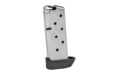 KIMBER MFG, INC 1200845A MICRO 9  7RD EXTENDED 9MM LUGER SILVER STAINLESS STEEL