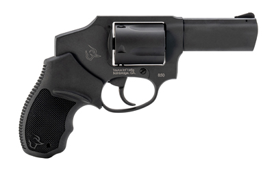 TAURUS 2-850131 850  SMALL 38 SPECIAL 5 SHOT 3" MATTE BLACK ALLOY STEEL BARREL, CYLINDER & FRAME, BLACK RUBBER GRIP, TRANSFER BAR SAFETY, CONCEALED HAMMER