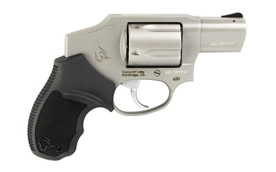 TAURUS 2-650129 650  SMALL 357 MAG 38/SPECIAL +P 5 SHOT 2"  STAINLESS STEEL BARREL, CYLINDER & FRAME, BLACK RUBBER GRIP, TRANSFER BAR SAFETY, CONCEALED HAMMER