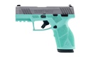 TAURUS 1-GX2939C-10 GX2  9MM LUGER 10+1 3.37" MATTE STAINLESS STEEL BARREL, MATTE SERRATED STAINLESS STEEL SLIDE, CYAN POLYMER FRAME W/PICATINNY RAIL, POLYMER GRIP