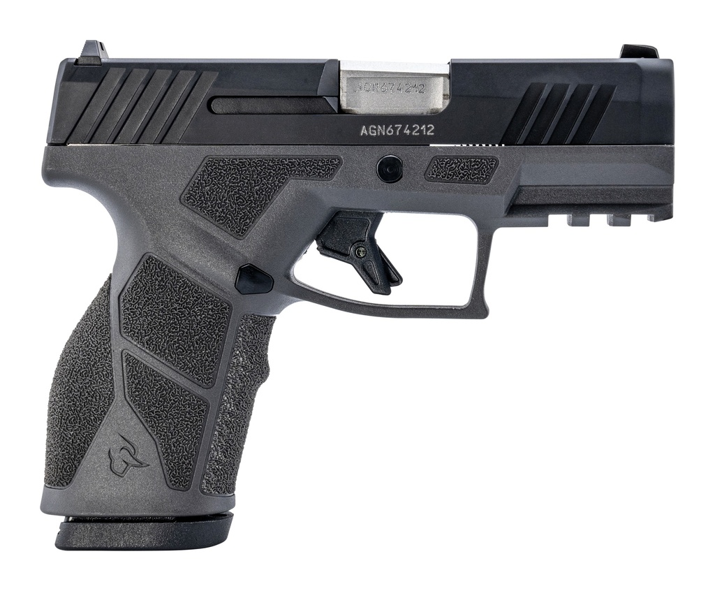 TAURUS 1-GX2931G GX2  9MM LUGER 13+1 3.37" MATTE STAINLESS STEEL BARREL, MATTE BLACK SERRATED STAINLESS STEEL SLIDE, GRAY POLYMER FRAME W/PICATINNY RAIL, POLYMER GRIP