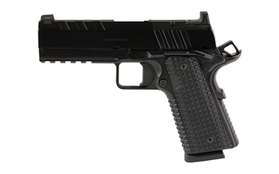SPRINGFIELD ARMORY PX9228LAOS 1911 EMISSARY 45 ACP 8+1 4.25" STAINLESS STEEL BARREL OPTIC READY BLACK CARBON STEEL SLIDE VZ GRIPS THIN-LINE G10 GRIP
