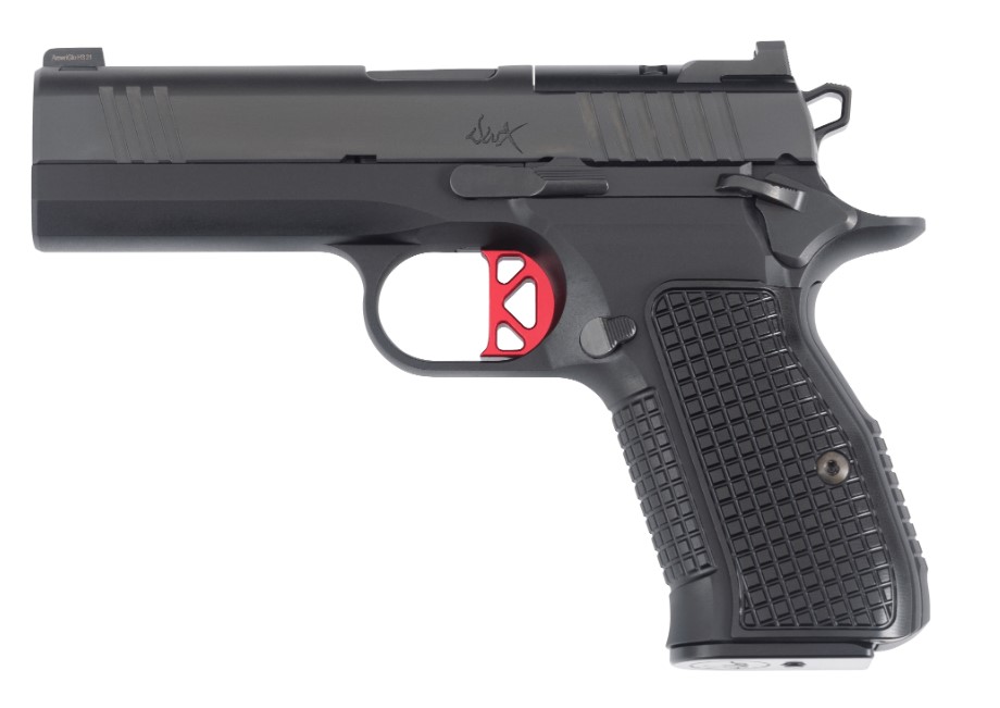 DAN WESSON 92114 DWX  COMPACT FRAME 9MM LUGER 10+1 4" BLACK MATCH GRADE BARREL BLACK DLC SERRATED SLIDE BLACK ALUMINUM FRAME W/BEAVERTAIL BLACK ALUMINUM GRIP
