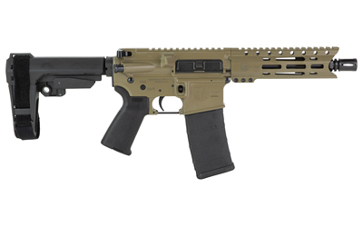 DIAMONDBACK DB1913K061 DB15  5.56 NATO 30+1 7" FLAT DARK EARTH CERAKOTE HEAVY BARREL 7075-T6 ALUMINUM RECEIVER 6" M-LOK HANDGUARD SBA3 BRACE MAGPUL MOE GRIP