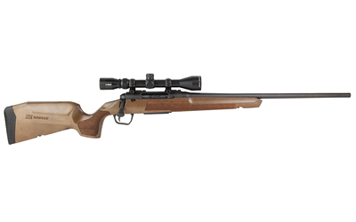 SAVAGE ARMS 32258 AXIS 2 XP COMBO 22-250 REM 4+1 22" MATTE BLACK SPORTER BARREL & DRILLED & TAPPED CARBON STEEL RECEIVER, ERGONOMIC HARDWOOD STOCK, RIGHT HAND, BORESIGHTED 3-9X40MM SCOPE
