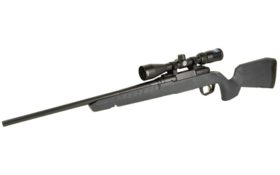 SAVAGE ARMS 32233 AXIS 2 XP COMBO COMPACT 308 WIN 4+1 20" MATTE BLACK HEAVY SPORTER BARREL & DRILLED & TAPPED CARBON STEEL RECEIVER, FIXED MATTE GRAY SYNTHETIC STOCK, RIGHT HAND, BORESIGHTED 3-9X40MM