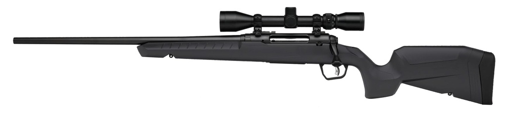 SAVAGE ARMS 32205 AXIS 2 XP COMBO FULL SIZE 22-250 REM 4+1 22" BLACK SPORTER BARREL, BLACK CARBON STEEL RECEIVER DRILLED & TAPPED, GRAY FIXED SYNTHETIC STOCK, WEAVER 3-9X40MM SCOPE, LEFT HAND